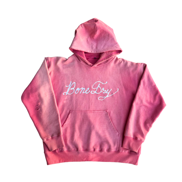 Bone dry embroidered logo hoodie